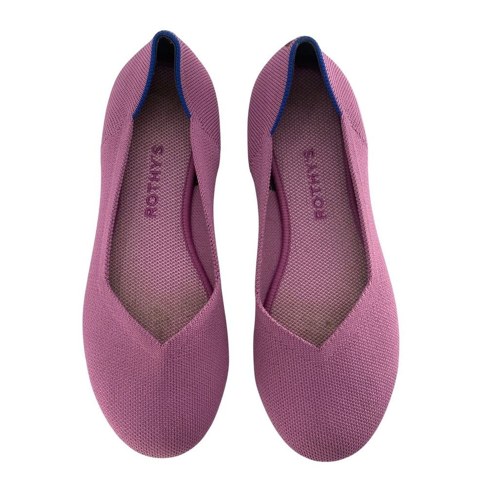 Rothy's Flats Women Size 8 Pink Slip On Washable